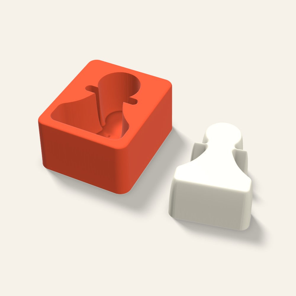 Chess Pawn Candle Mold, 3 x 1.5 Inch, 3D render