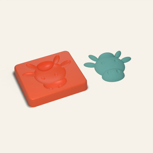 Cow Head Freshie Mold, 3D render