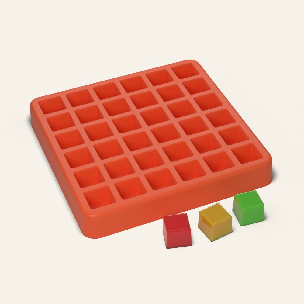 Cube Gummy Mold, 36 Cavity, 3D render