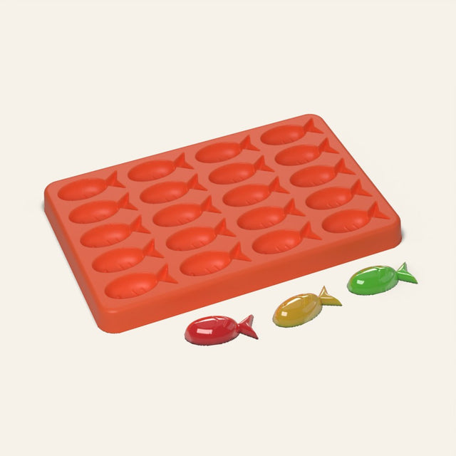 Fish Gummy Mold, 20 Cavity, 3D render
