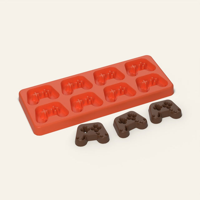 Game Controller Mold, 8 Cavity, 3D render