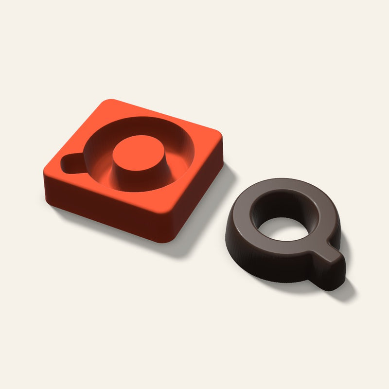 Letter Q Mold, 3 Inch