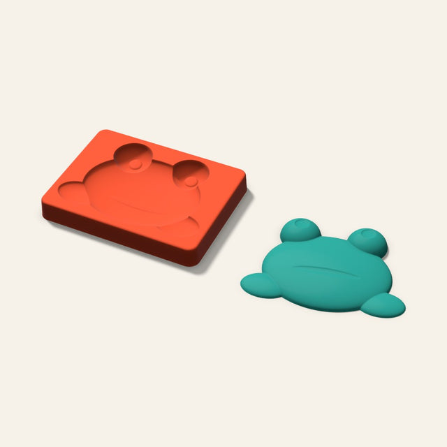 Frog Freshie Mold, 5 Inch, 3D render