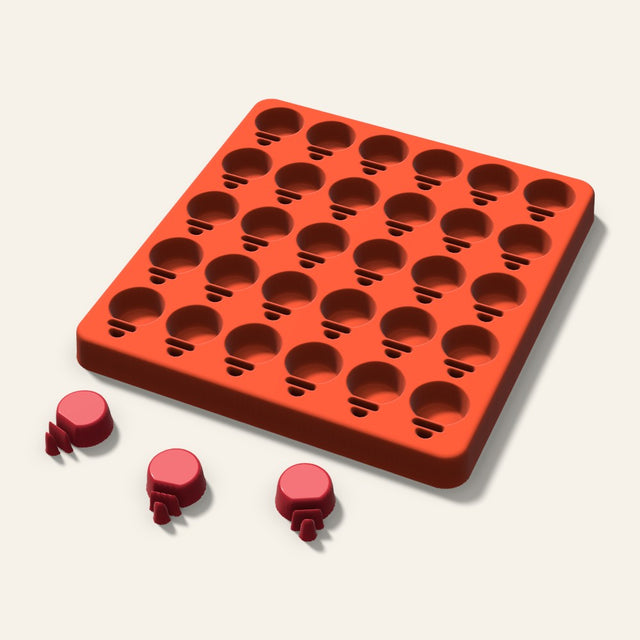 Lightbulb Candy Mold, 1 Inch, 30 Cavity, 3D render