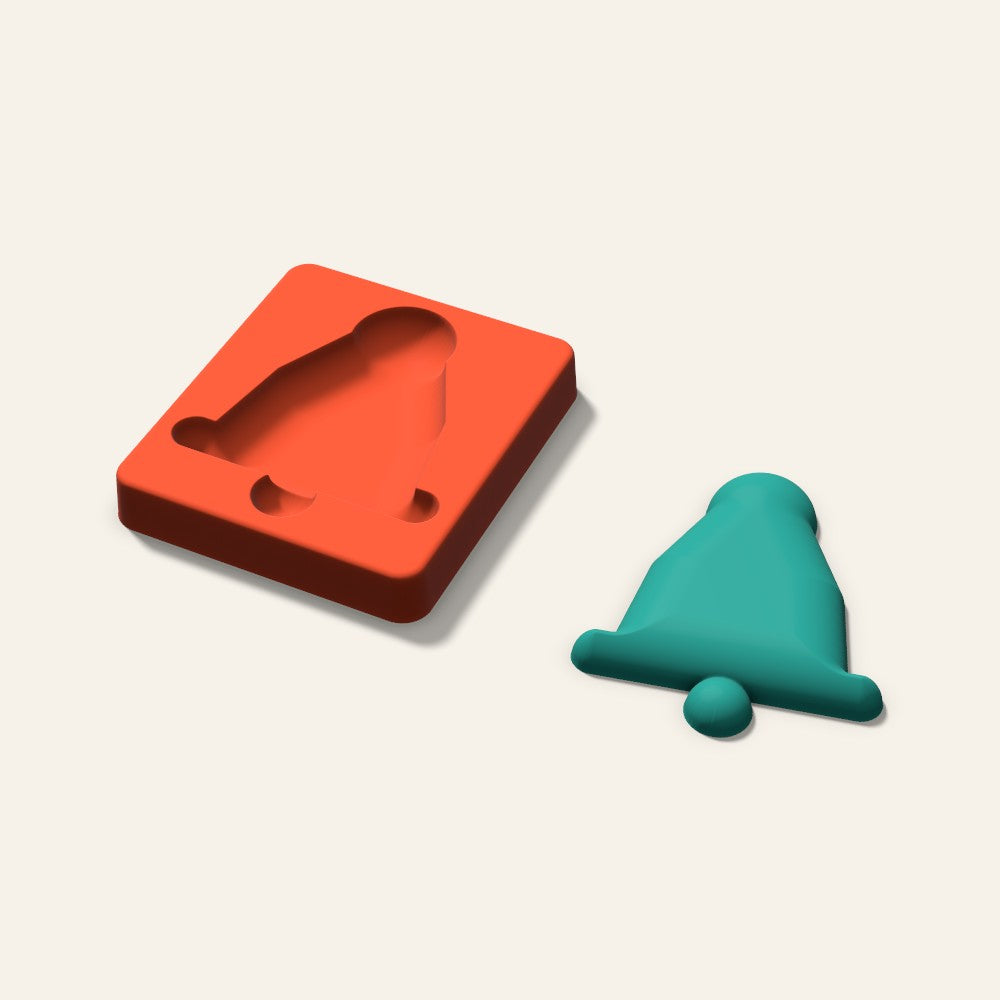 Bell Freshie Mold, 4 Inch, 3D render