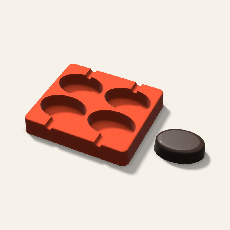 Oval Tall Cakesicle Mold, 2.5 Inch, 4 Cavity
