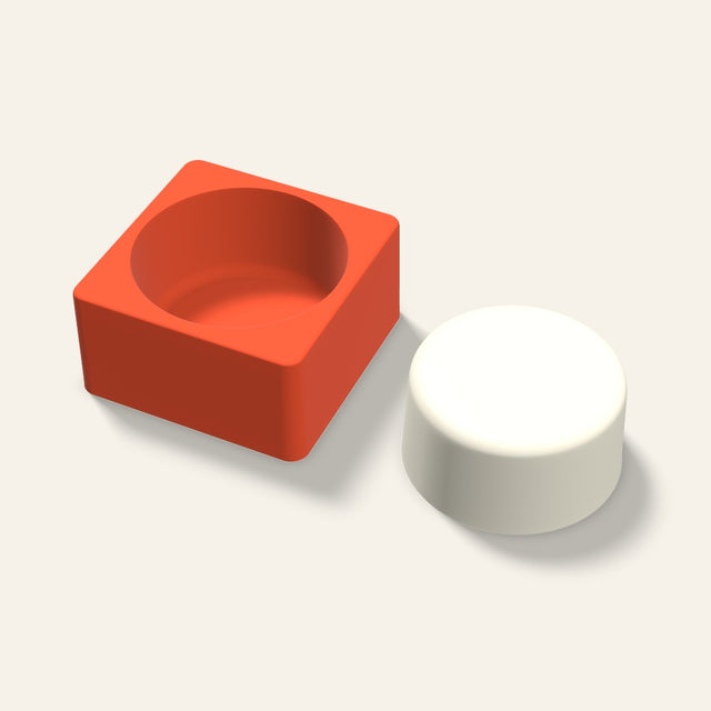 Round Candle Mold, 4 x 2 Inch, 3D render