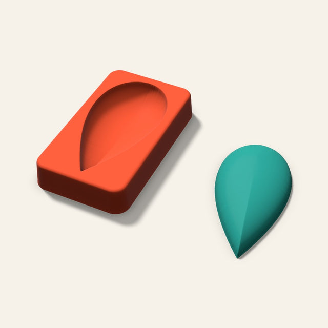 Teardrop Freshie Mold, 3.5 Inch, 3D render
