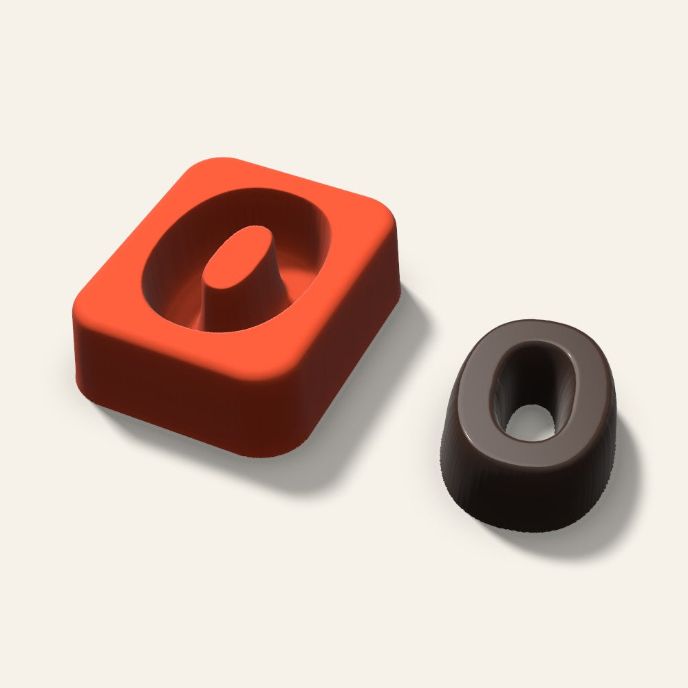 Number 0 Mold, 1.5 Inch, 3D render