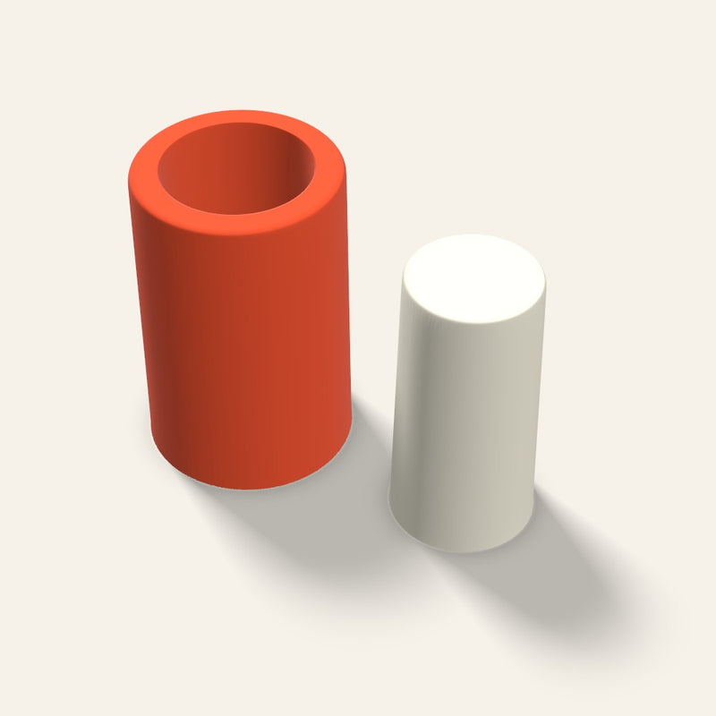Pillar Candle Mold, 1.5 x 3 Inch