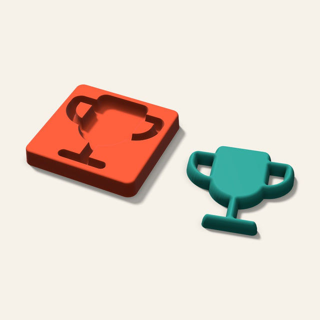 Trophy Freshie Mold, 4 Inch, 3D render