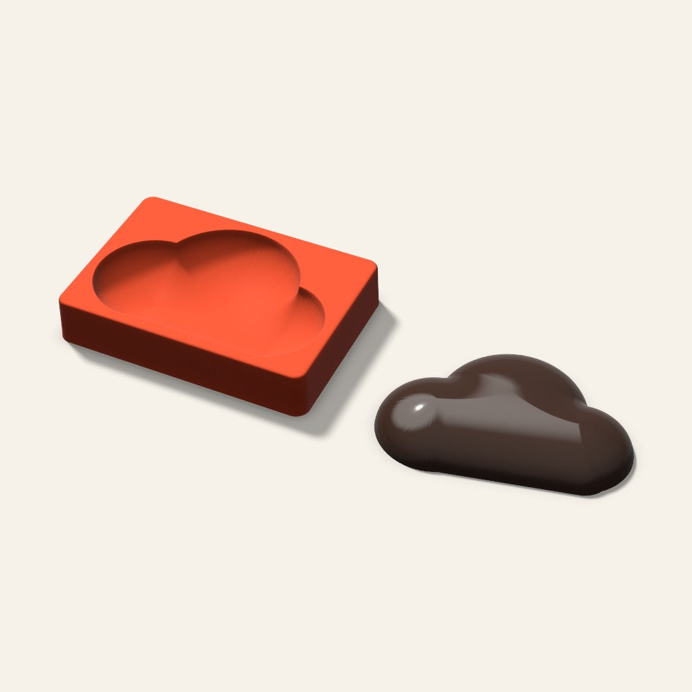 Giant Cloud Mold, 6 Inch, 3D render