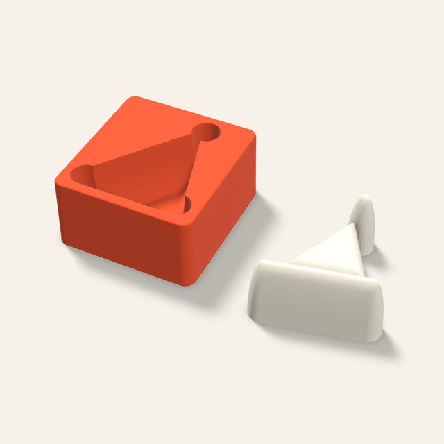 Santa Hat Candle Mold, 4 x 2 Inch, 3D render