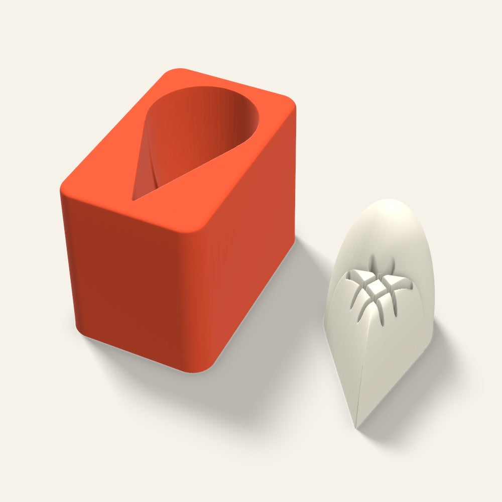 Ice Cream Cone Candle Mold, 3 x 2.5 Inch, 3D render