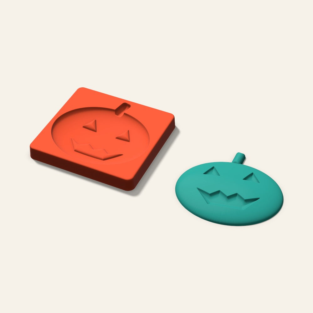 Jack-o'-Lantern Freshie Mold, 5 Inch, 3D render