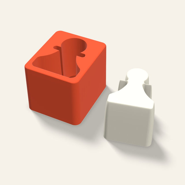 Chess Pawn Candle Mold, 3 x 2.5 Inch, 3D render