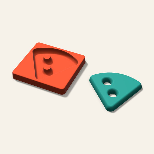 Pizza Slice Freshie Mold, 5 Inch, 3D render