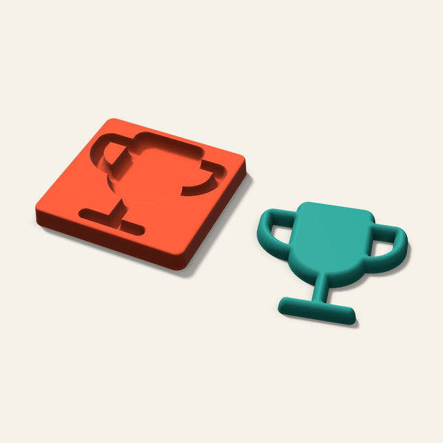 Trophy Freshie Mold, 5 Inch, 3D render