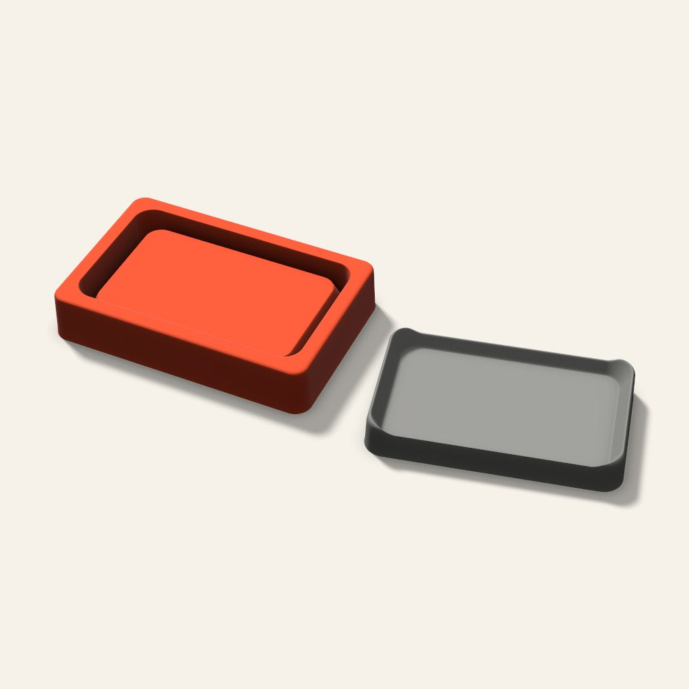 Rectangle Tray Mold, 5 Inch, 3D render