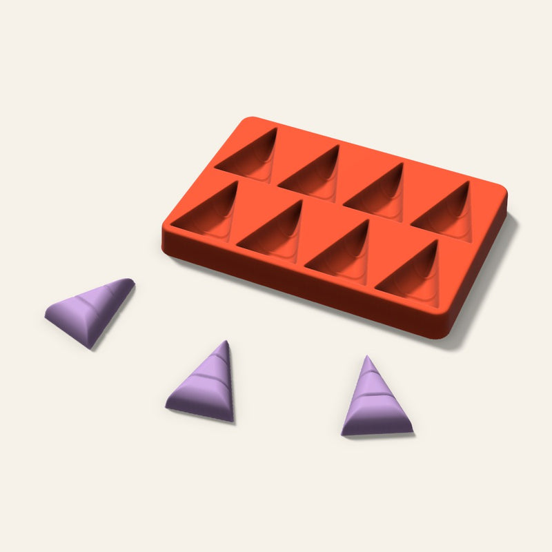 Candy Corn Wax Melt Mold, 2 Inch, 8 Cavity