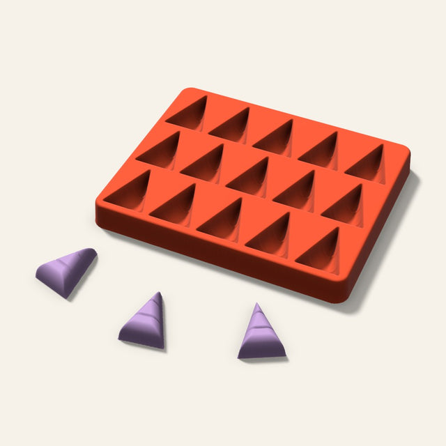 Candy Corn Wax Melt Mold, 1.5 Inch, 15 Cavity, 3D render