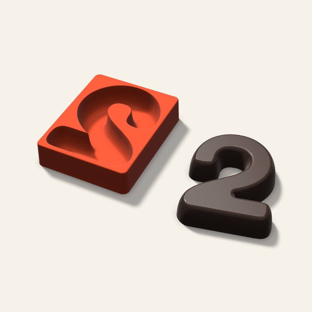 Number 2 Mold, 6 Inch, 3D render