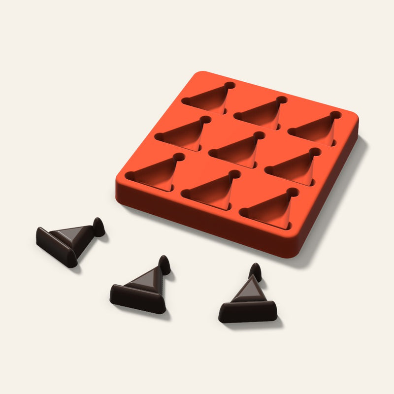 Santa Hat Chocolate Mold, 1.5 Inch, 9 Cavity