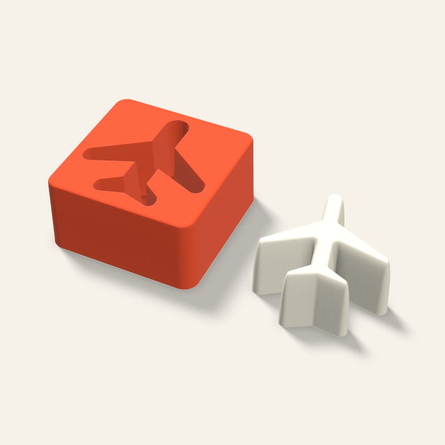 Airplane Candle Mold, 3 x 1.5 Inch, 3D render