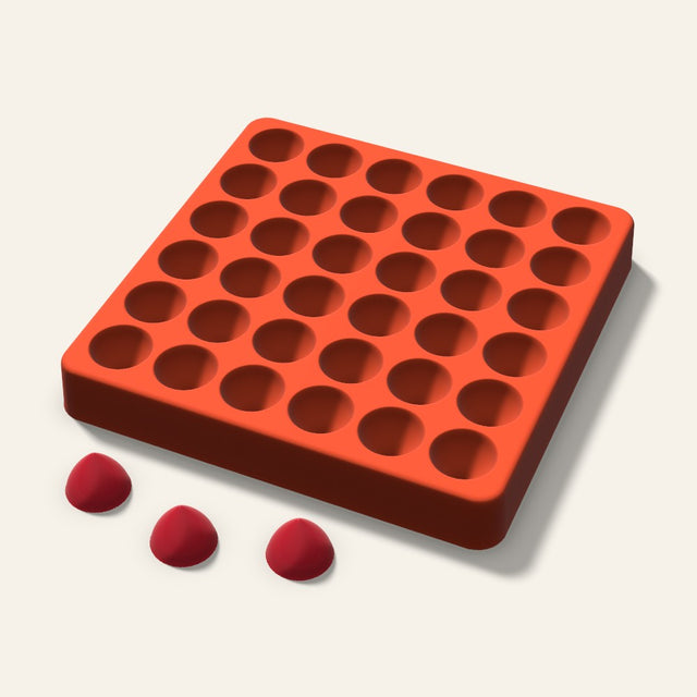 Kiss Drop Candy Mold, 0.75 Inch, 36 Cavity, 3D render