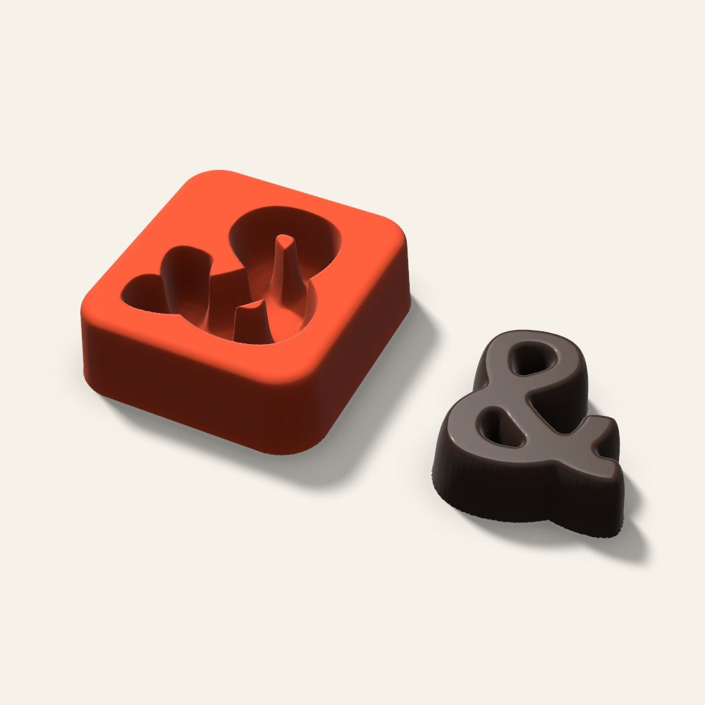 Ampersand Mold, 1.5 Inch, 3D render