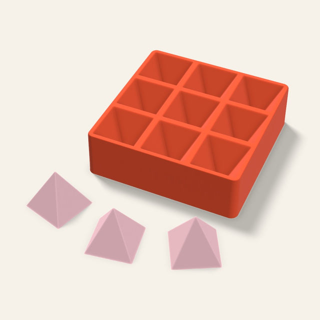 Pyramid Soap Mold, 3 Inch, 9 Cavity, 3D render