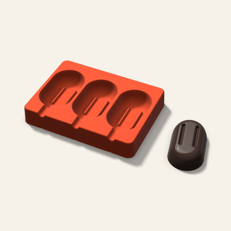 Popsicle Mold, 3 Inch, 3 Cavity