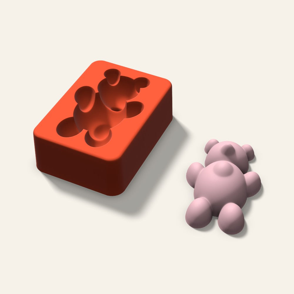 Gummy Bear Soap Mold, 3 Inch, 3D render