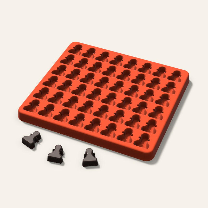 Chess Pawn Gummy Mold, 0.75 Inch, 48 Cavity