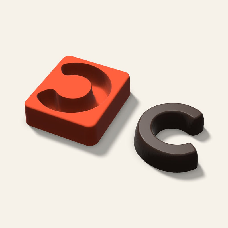 Letter C Mold, 3 Inch