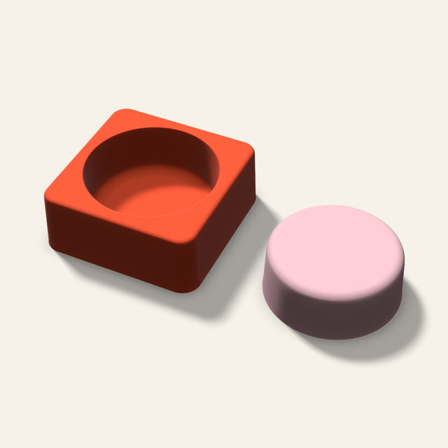 Round Soap Mold, 2.5 Inch, 3D render