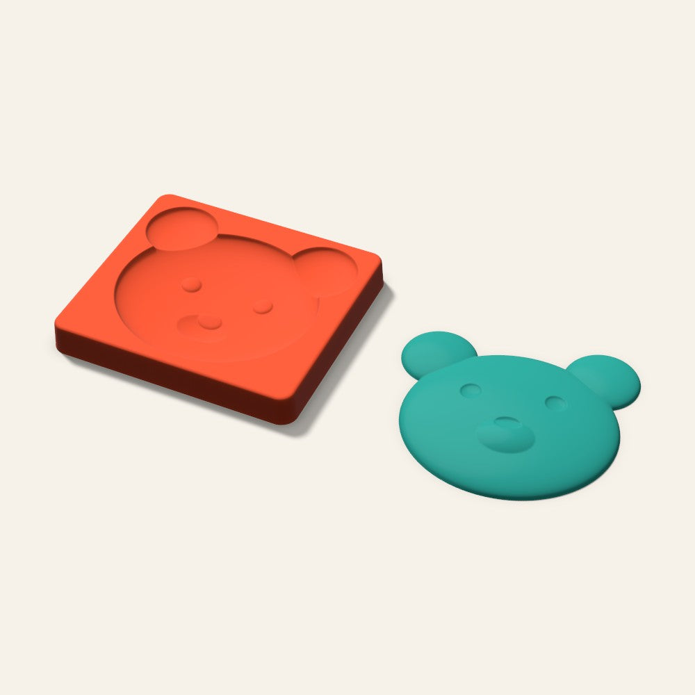 Bear Freshie Mold, 5 Inch, 3D render