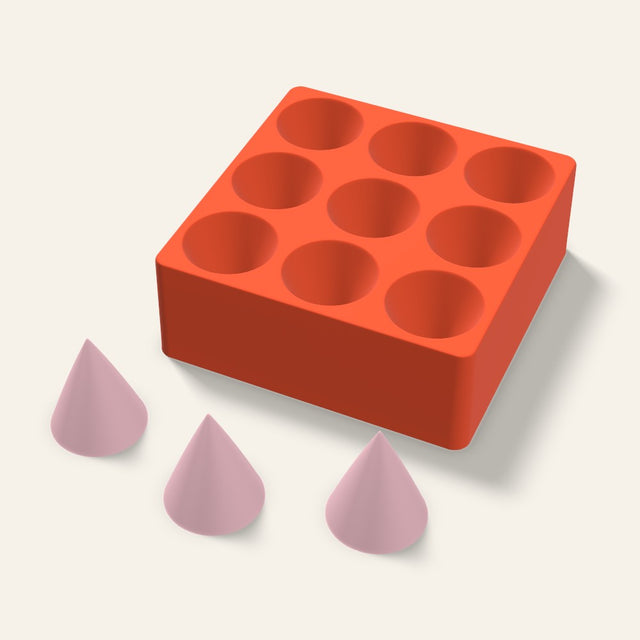 Cone Soap Mold, 2 Inch, 9 Cavity, 3D render