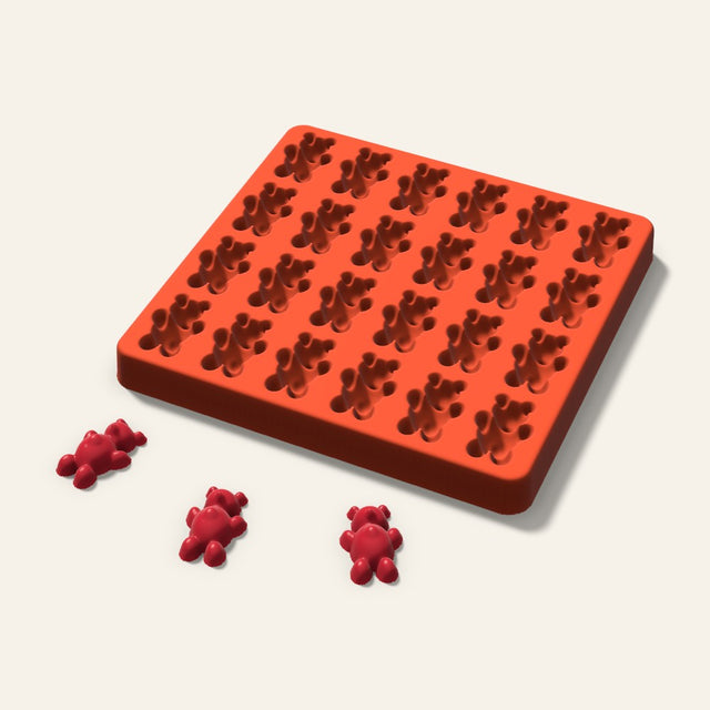 Gummy Bear Candy Mold, 1.25 Inch, 24 Cavity, 3D render