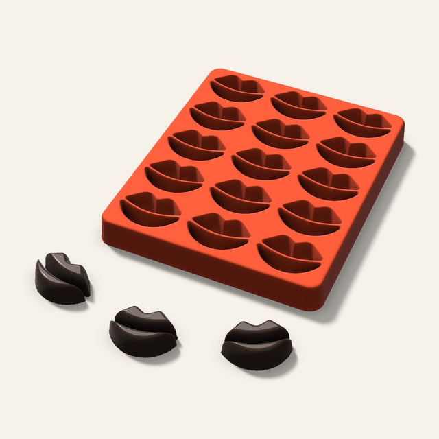 Lips Chocolate Mold, 1.5 Inch, 15 Cavity, 3D render