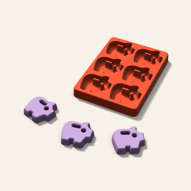 Piggy Bank Wax Melt Mold, 2 Inch, 6 Cavity, 3D render