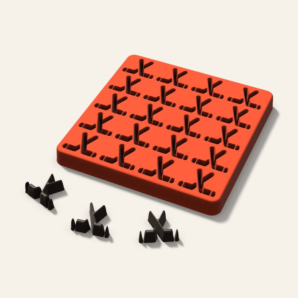 Hockey Candy Mold, 1.25 Inch, 20 Cavity, 3D render