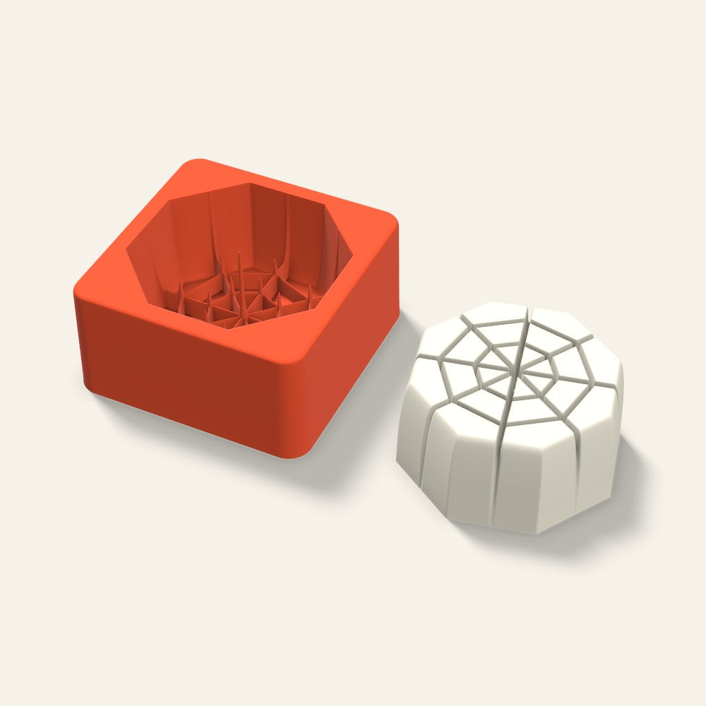 Spider Web Candle Mold, 3 x 1.5 Inch, 3D render