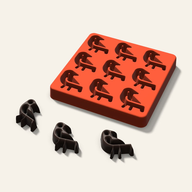 Bird Chocolate Mold, 1.5 Inch, 9 Cavity, 3D render