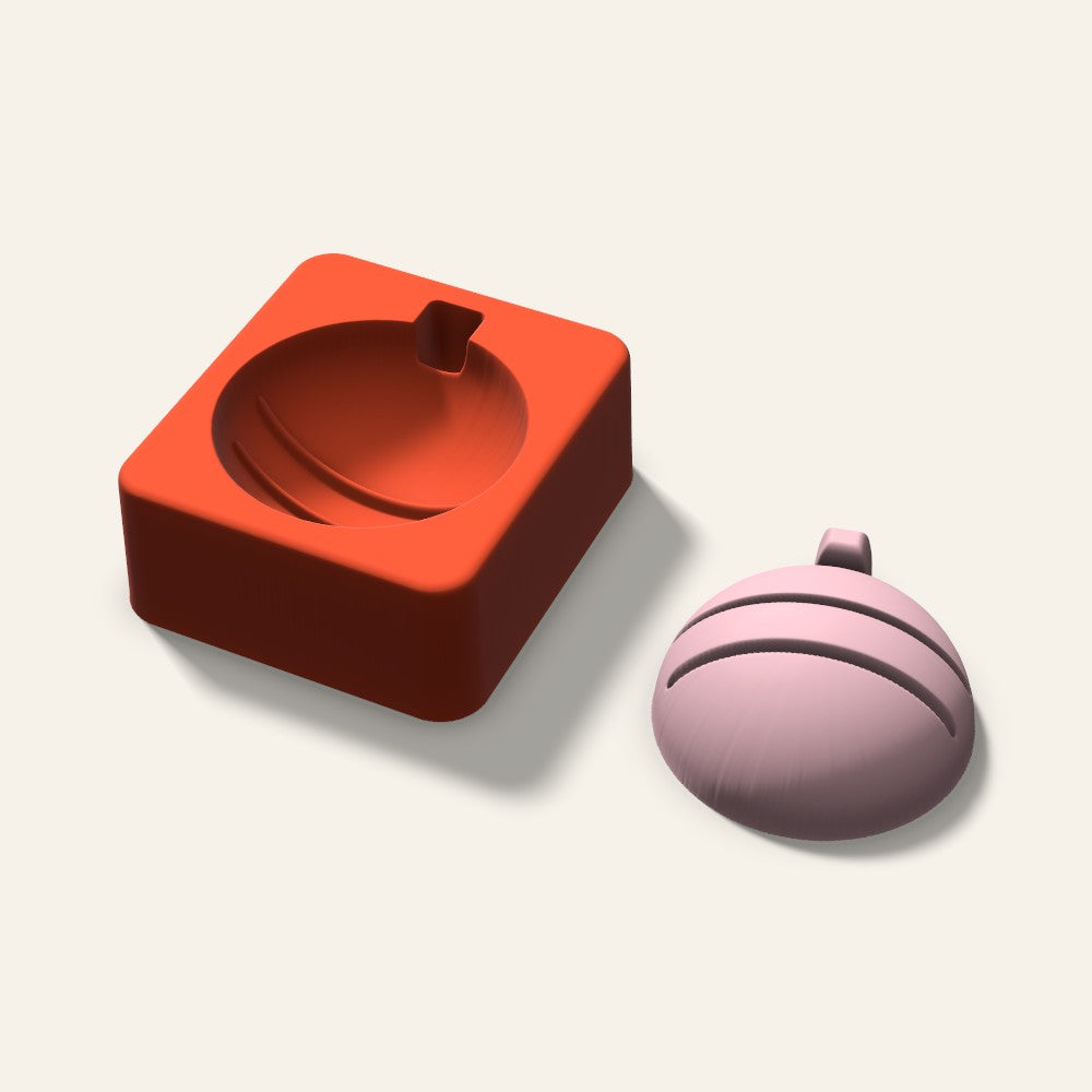 Ornament Soap Mold, 2.5 Inch, 3D render