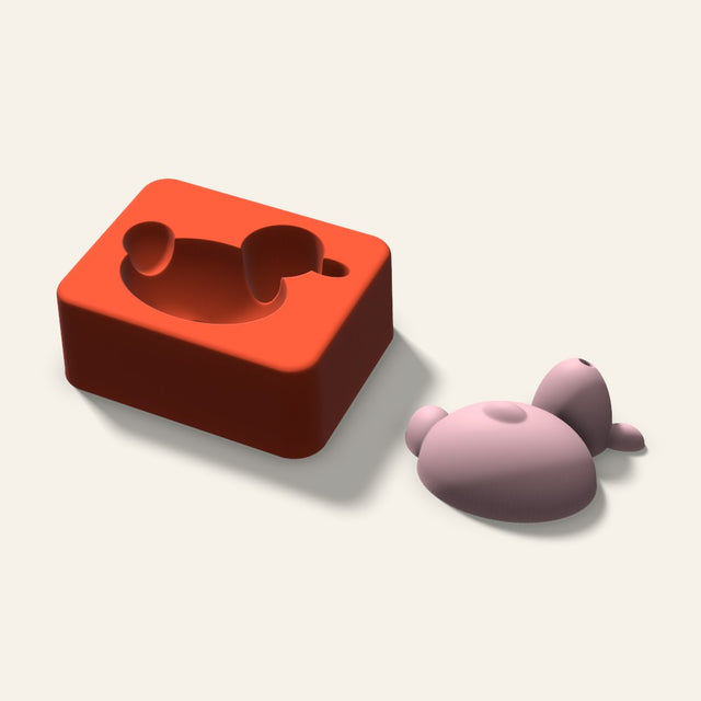 Duck Soap Mold, 2.5 Inch, 3D render