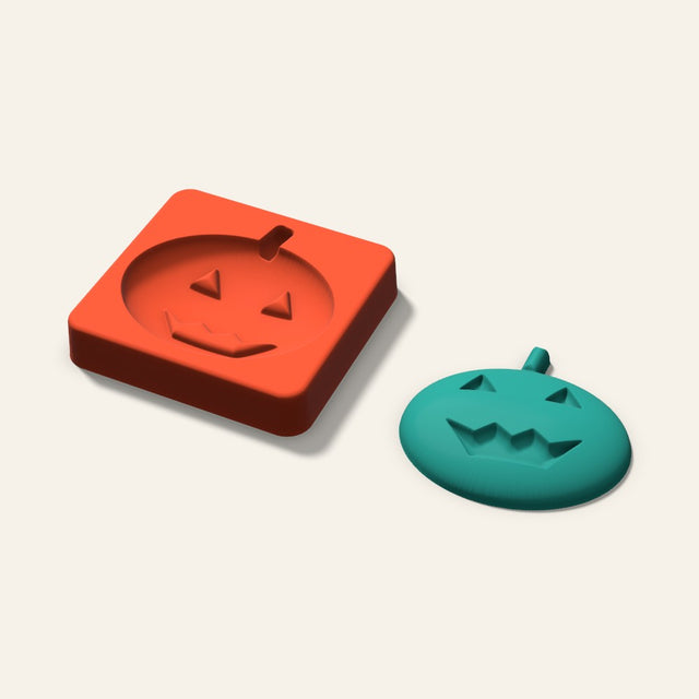 Jack-o'-Lantern Freshie Mold, 3 Inch, 3D render