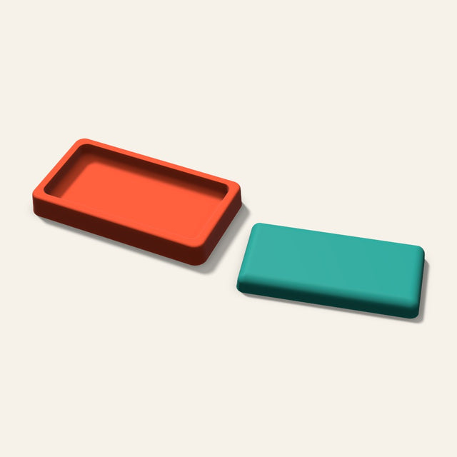 Rectangle Freshie Mold, 5 Inch, 3D render