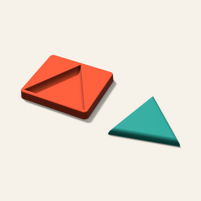 Triangle Freshie Mold, 5 Inch, 3D render