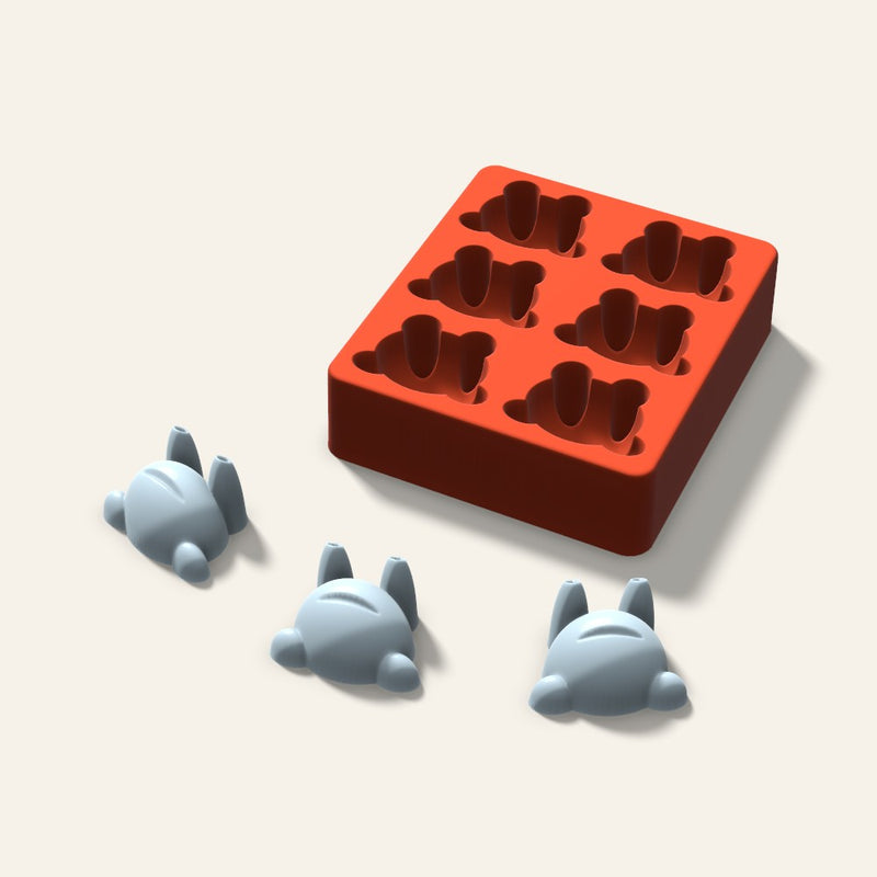 Frog Ice Mold, 2 Inch, 6 Cavity